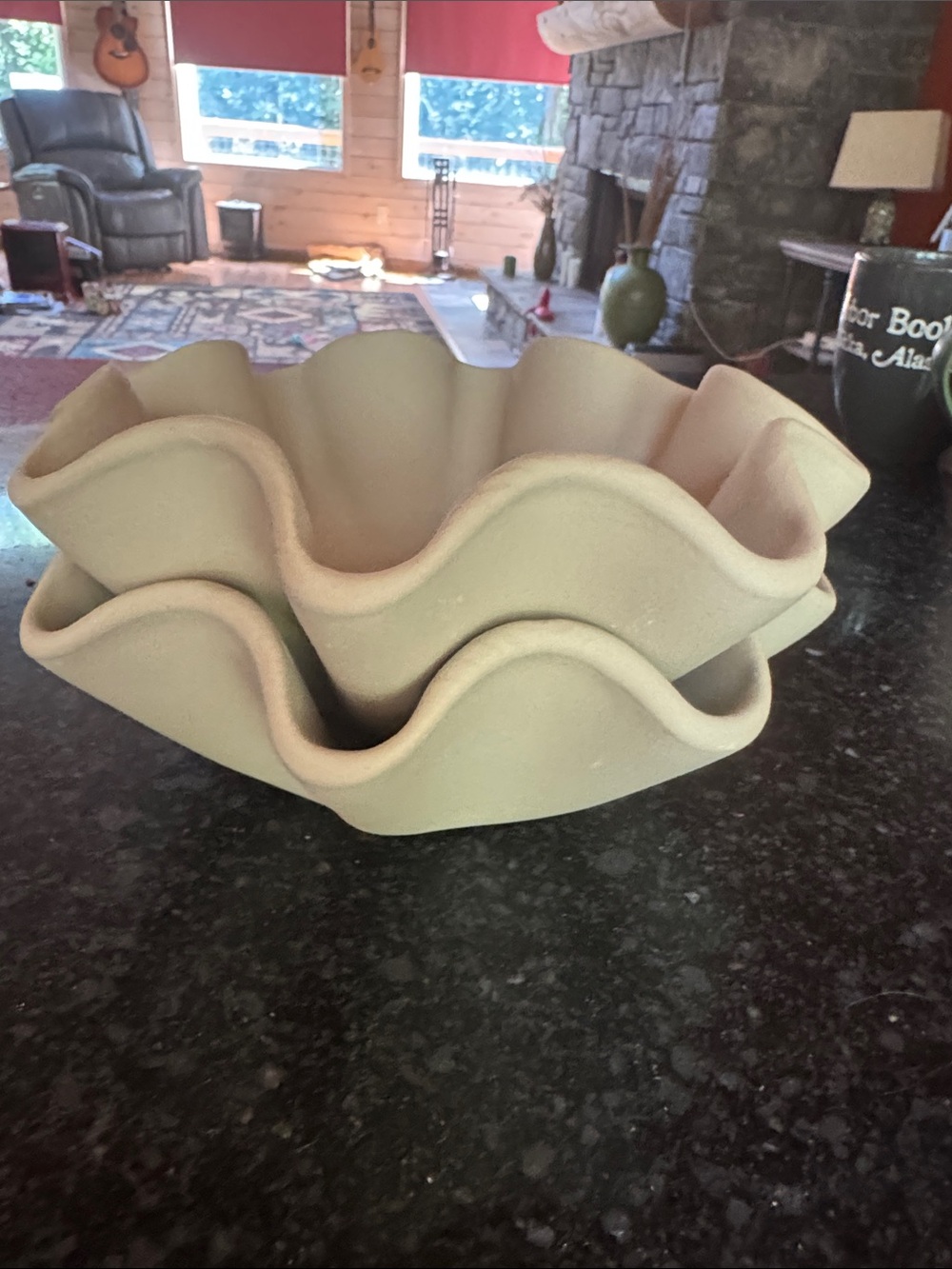 Pampered Chef Stoneware tortilla bowls brand new set of 2 - Picture 5 of 5